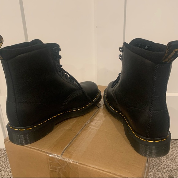 Black Dr. Martens 1460 Pascal Warmwair Leather Lace Up Boot - Picture 6 of 8